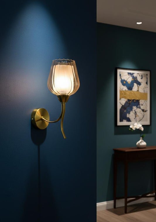 Double Glass Wall Lamp