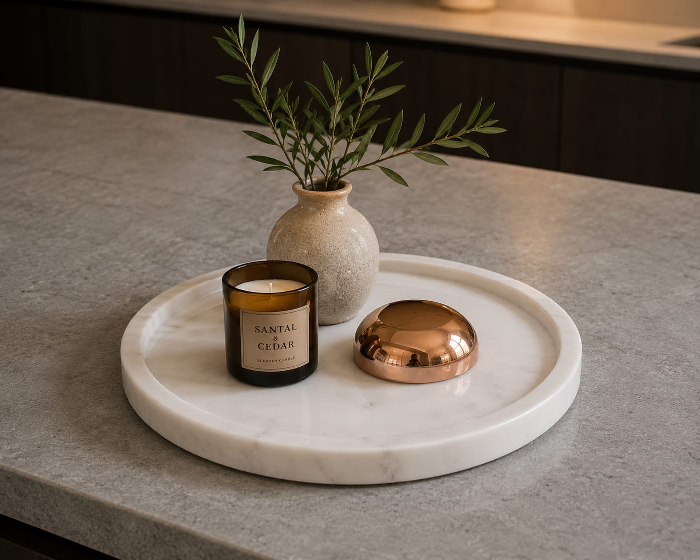 White Marble Tray