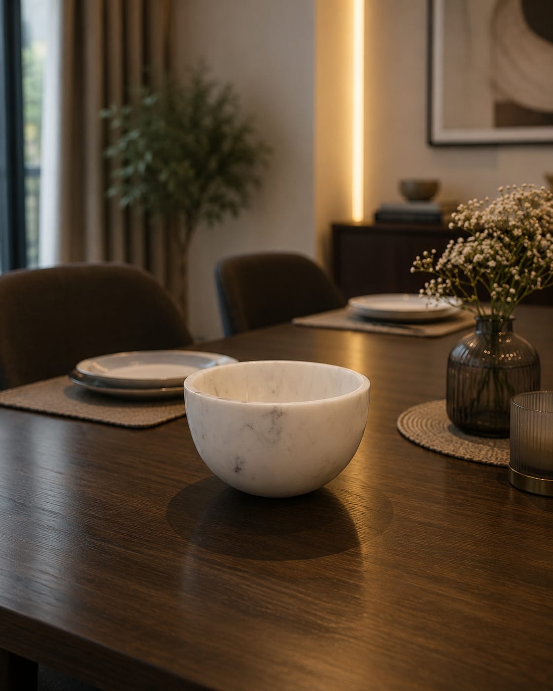 White Marble Bowl