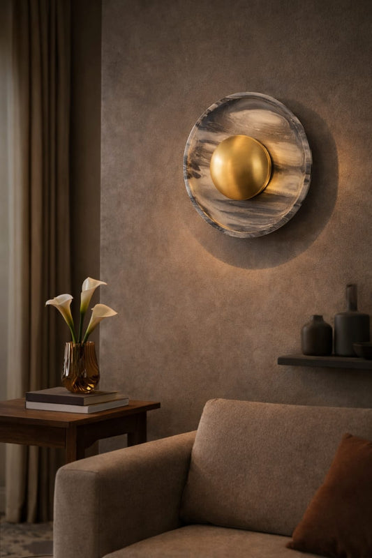 Orbis Curve Wall Lamp Black