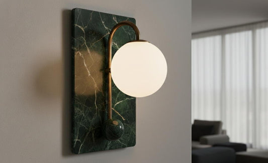 Neptune Handcrafted Marble Wall Lamp