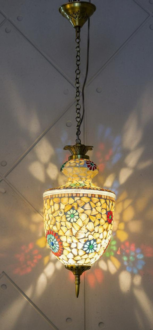 Stained Glass Hanging Light