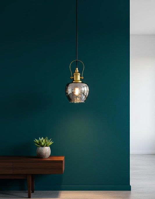 Silvered Glass Hanging Light