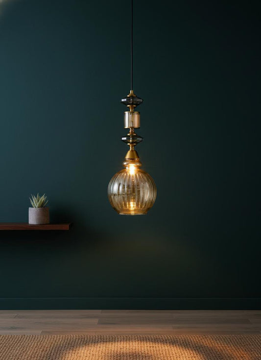 Mercury Lantern Glass Hanging Pendant