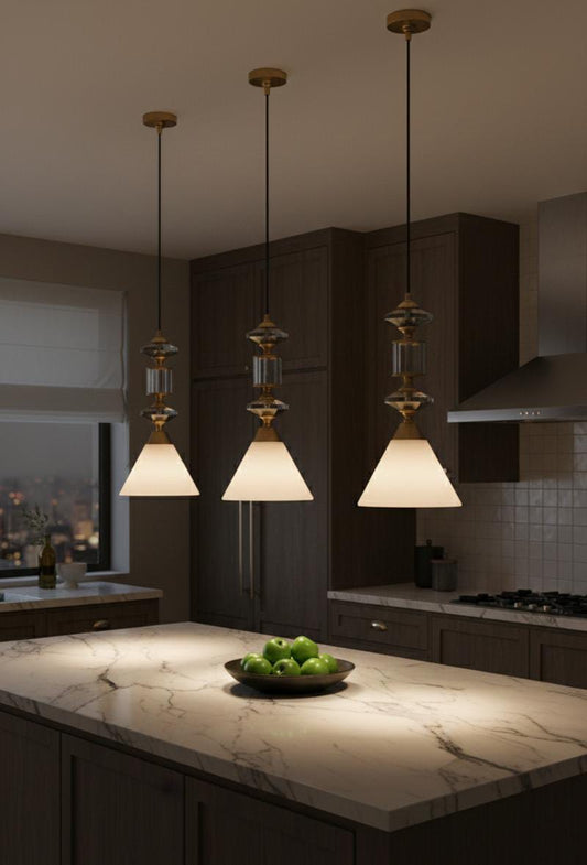 Regent Frosted Glass Hanging Light