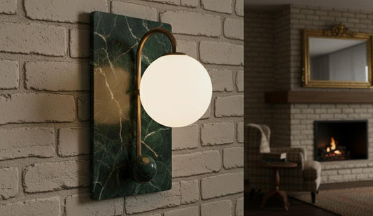 Neptune Handcrafted Marble Wall Lamp