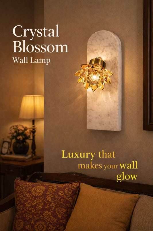 Crystal Blossom Wall Lamp