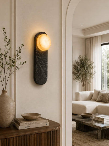 Green Forest Marble Wall Lamp