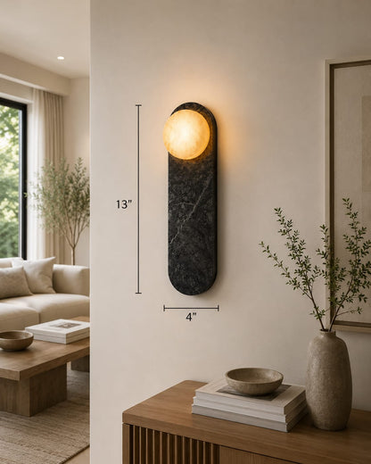 Green Forest Marble Wall Lamp
