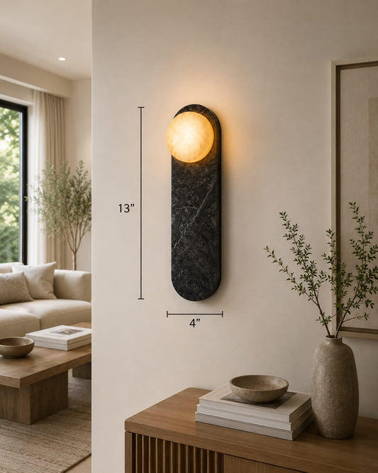 Green Forest Marble Wall Lamp