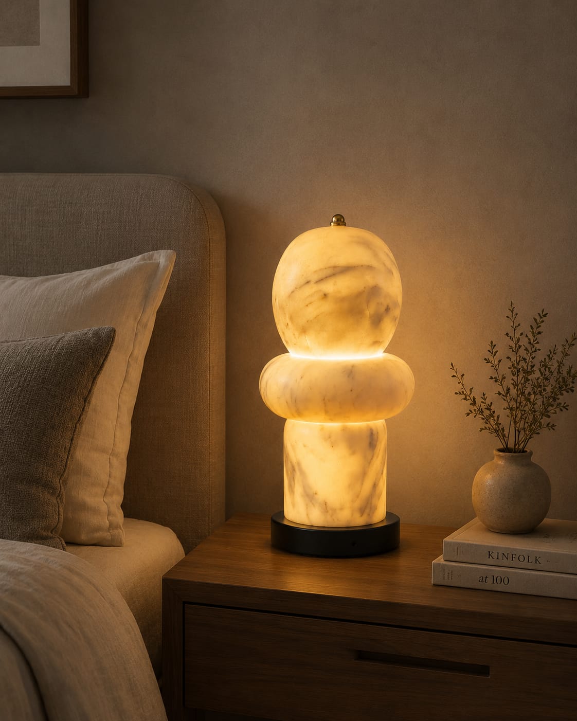 Trio Marble Table Lamp