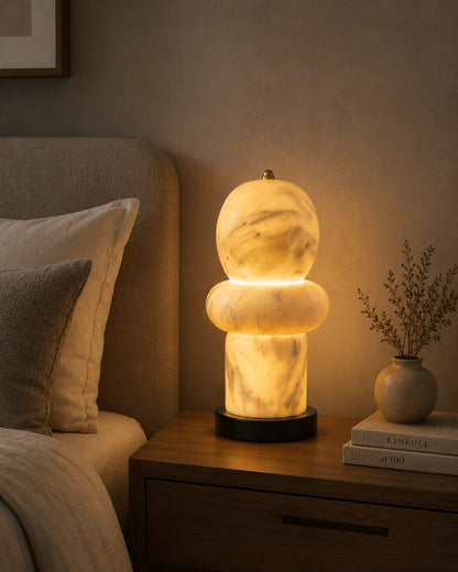 Trio Marble Table Lamp