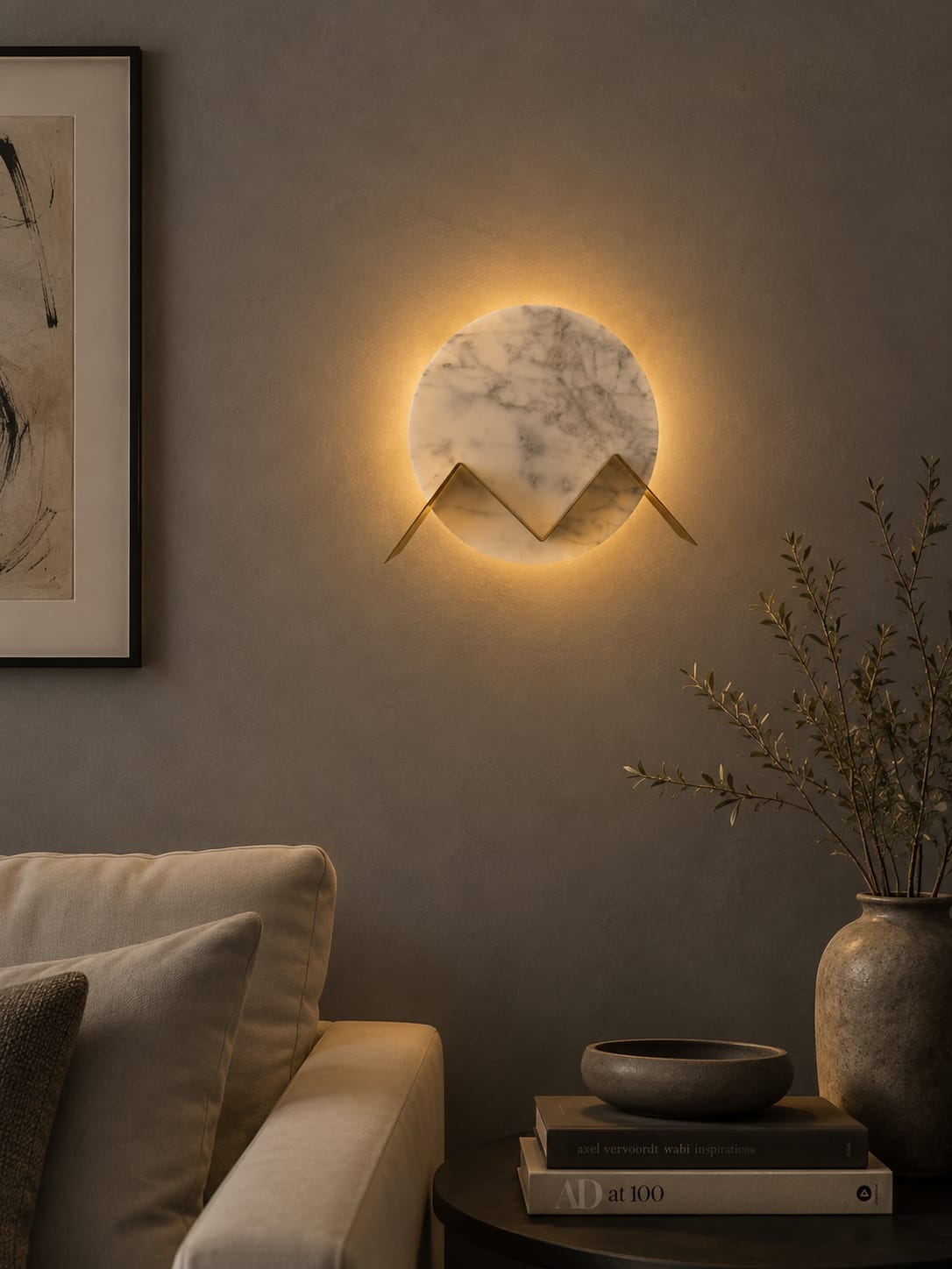Marble Moon Wall Lamp