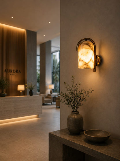 Athel Marble Wall Lamp