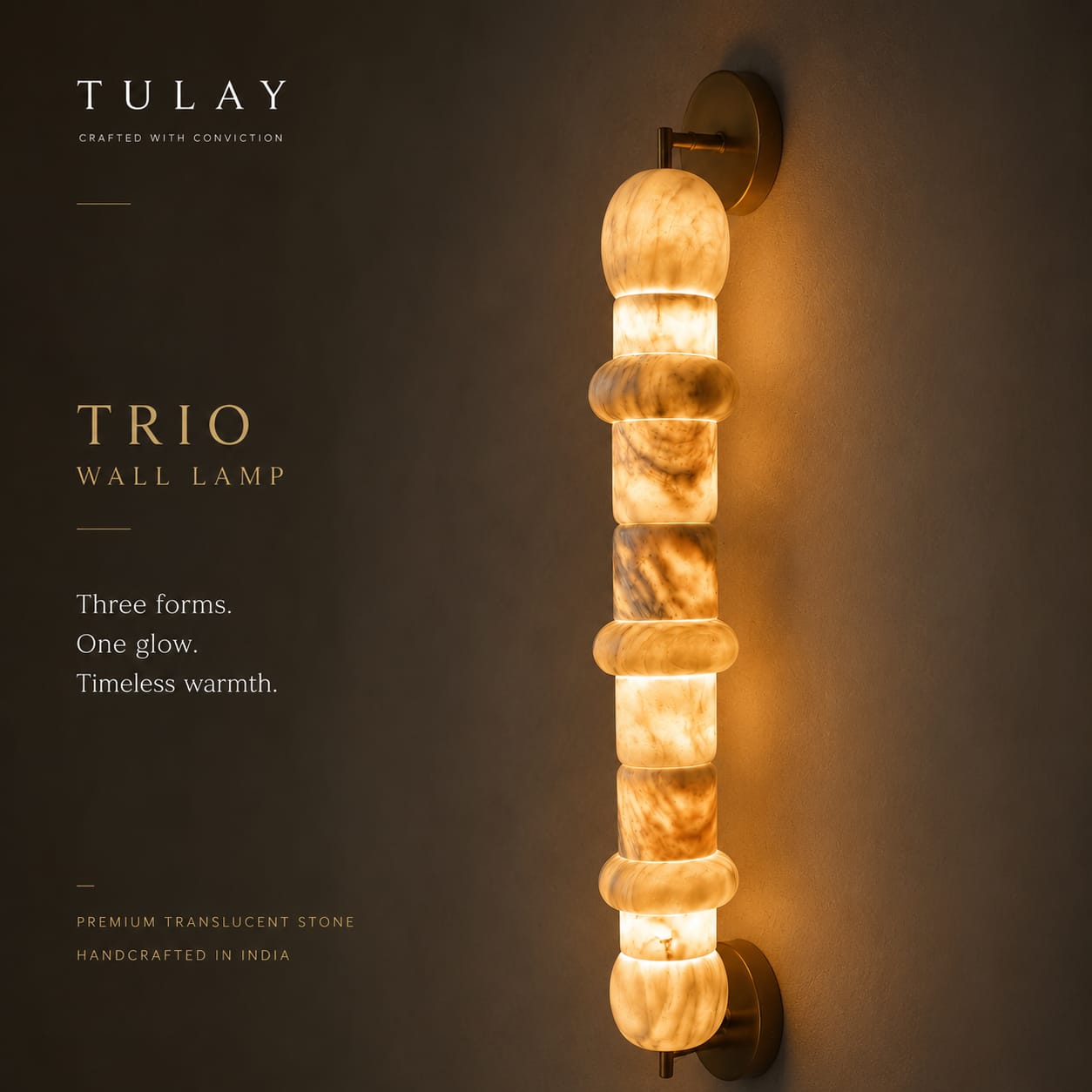 Trio Tower Wall Lamp