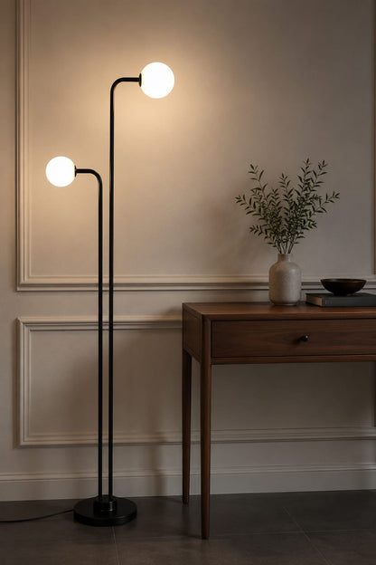 Black Frosted Floor Lamp