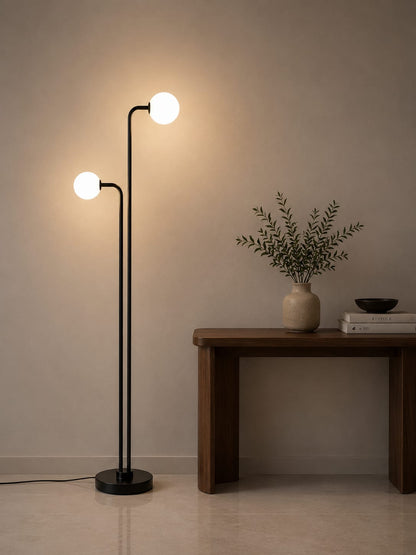 Black Frosted Floor Lamp