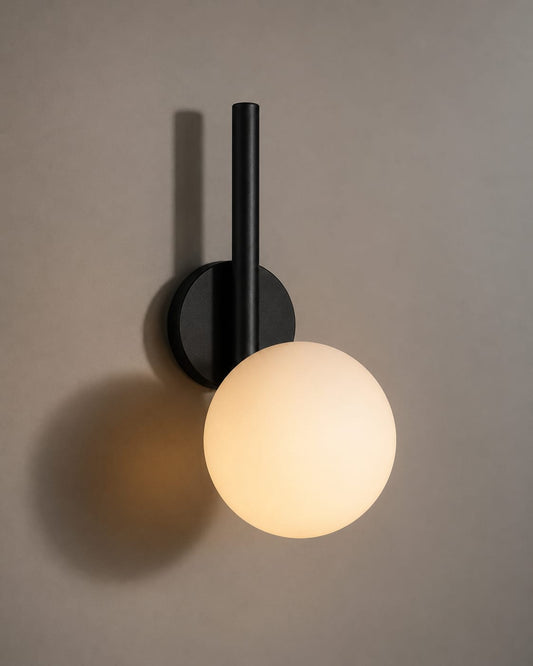 Matte Black Orb Light