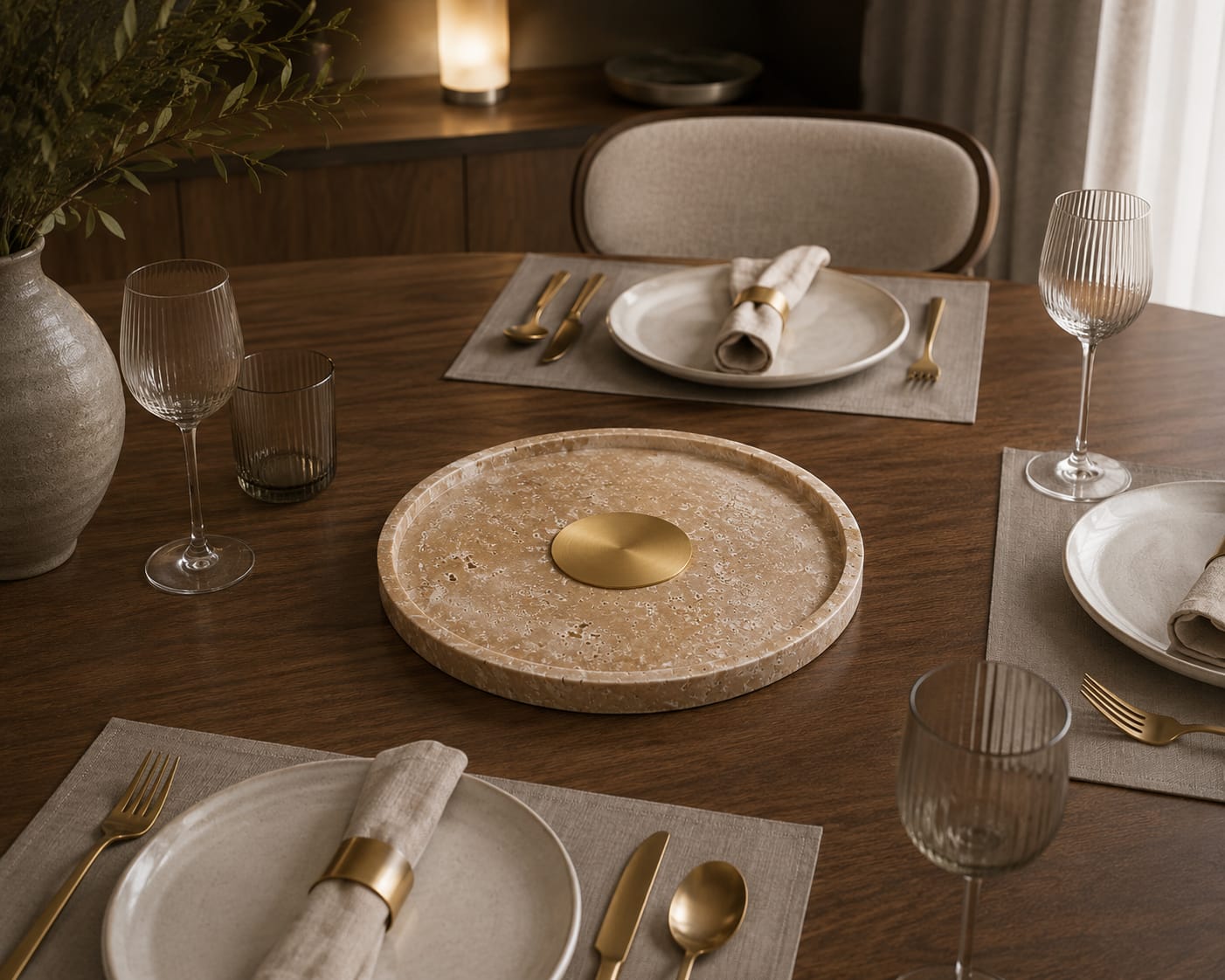 Travertine Stone Tray