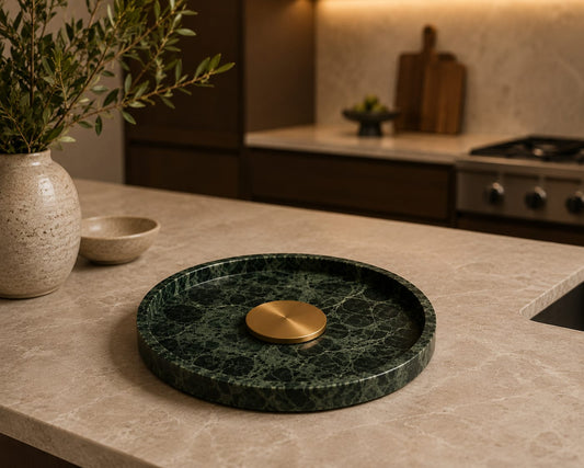 Green Marble Tray
