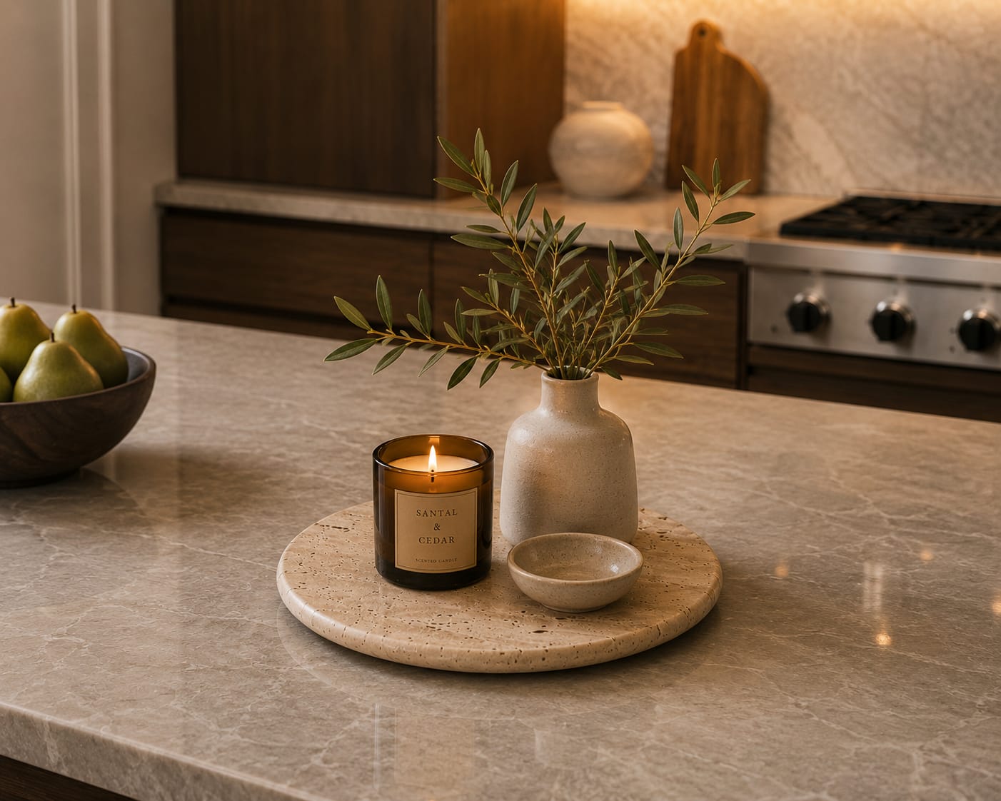 Travertine Stone Tray